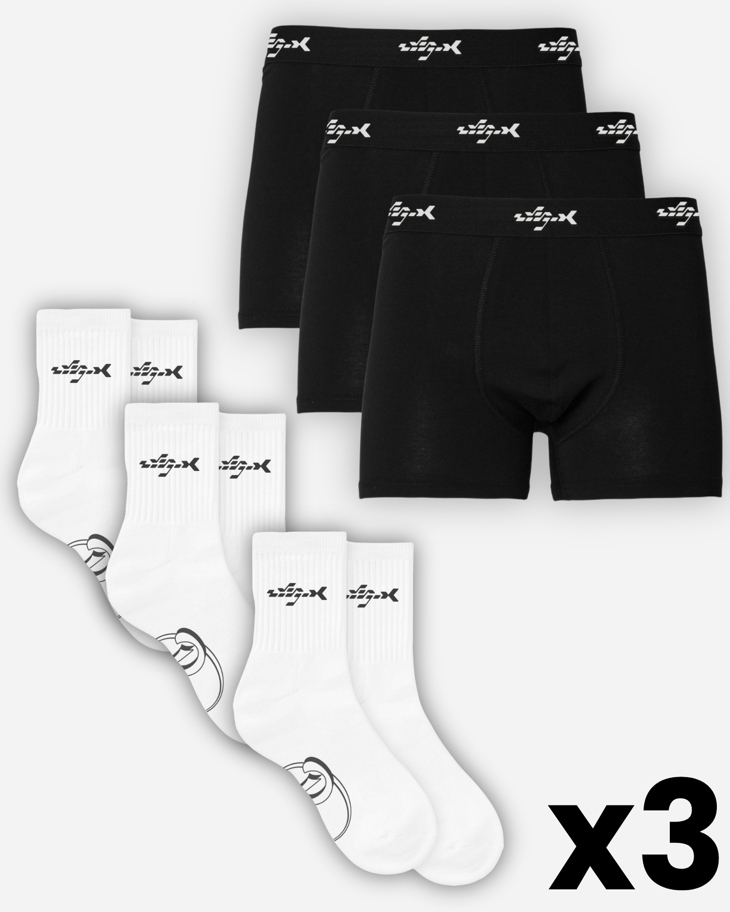 ESSENTIAL PACK: BOXERSHORTS + SOCKEN x3