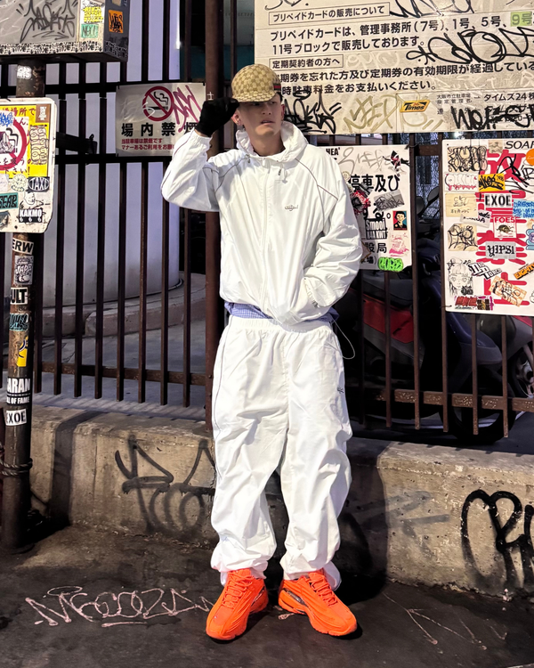 NYLON JACKET + PANTS OUTFIT