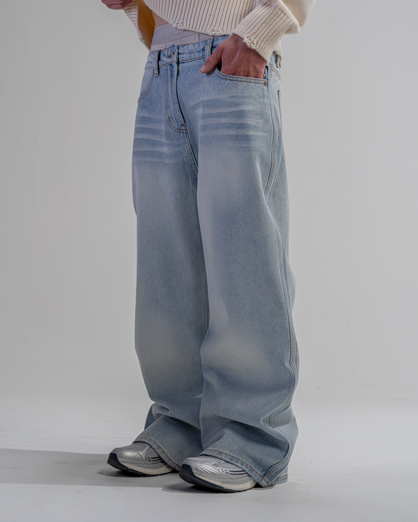 BAGGY FIT JEANS [BLAU]