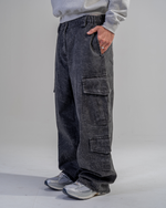 PANTALONI CARGO BAGGY [NERO] thumbnail