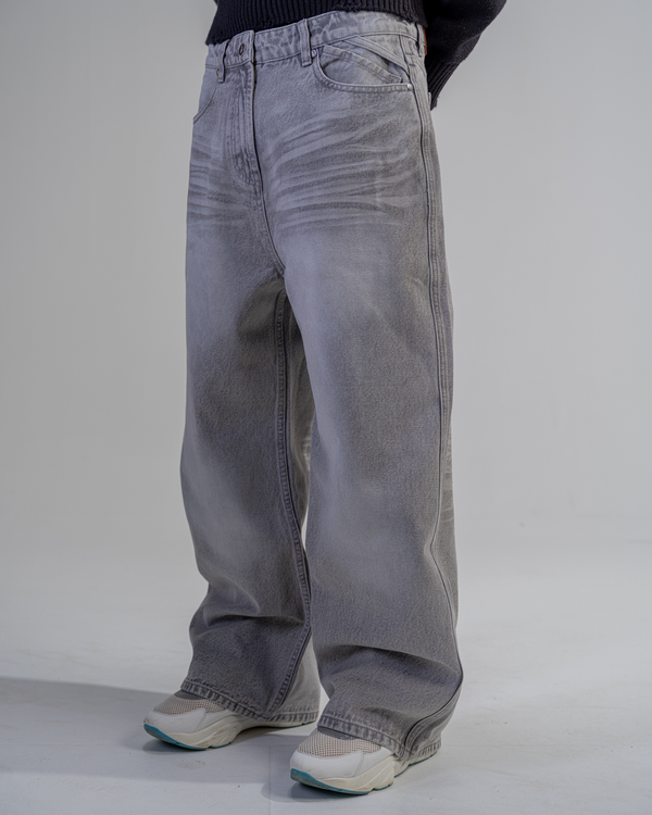 BAGGY FIT JEANS [GRAU]