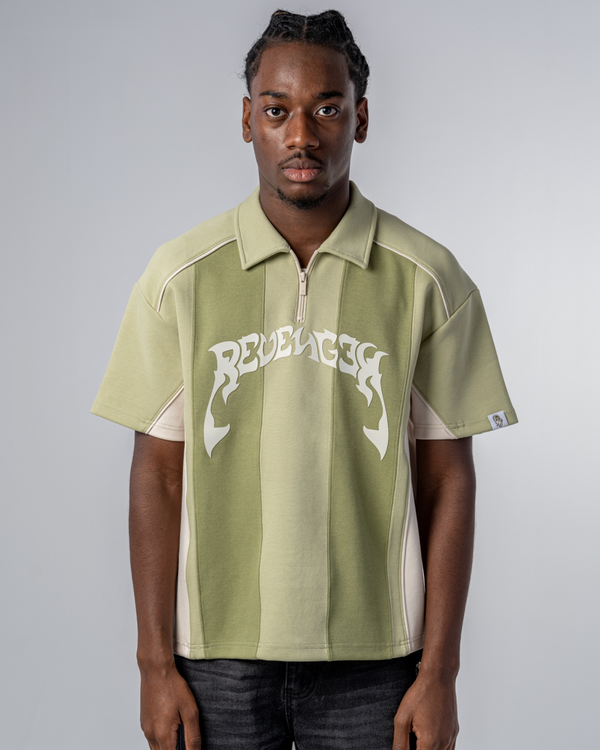 POLO PATCHWORK [VERDE / BEIGE]