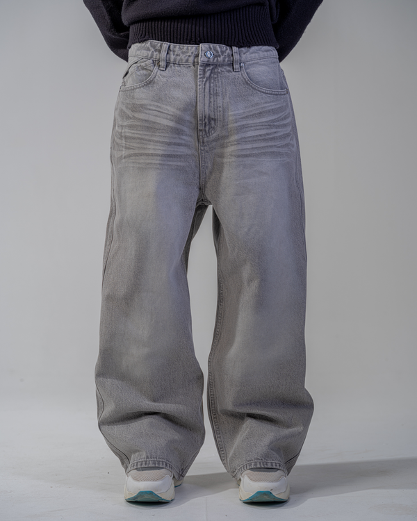 BAGGY FIT JEANS [GRAU]