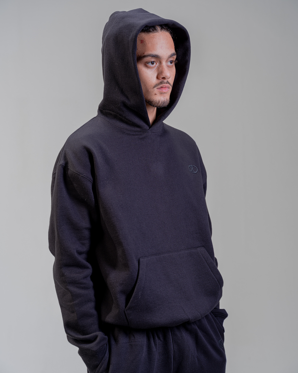 KAPUZENPULLOVER [SCHWARZ]