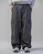 PANTALONI CARGO BAGGY [NERO] thumbnail