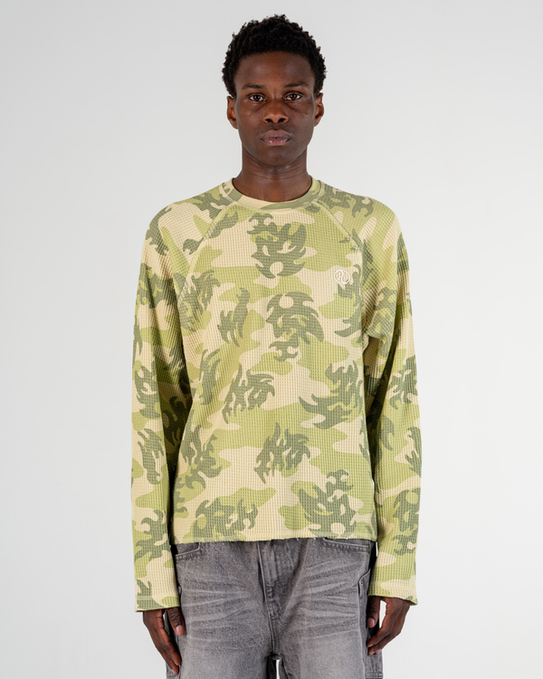 LONGSLEEVE WAFFLE CAMO [GRÜN]