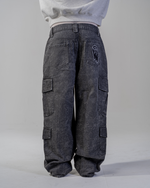 PANTALONI CARGO BAGGY [NERO] thumbnail