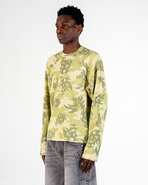 LONGSLEEVE WAFFLE CAMO [GRÜN]