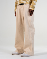 BAGGY FLARE JEANS [BEIGE]