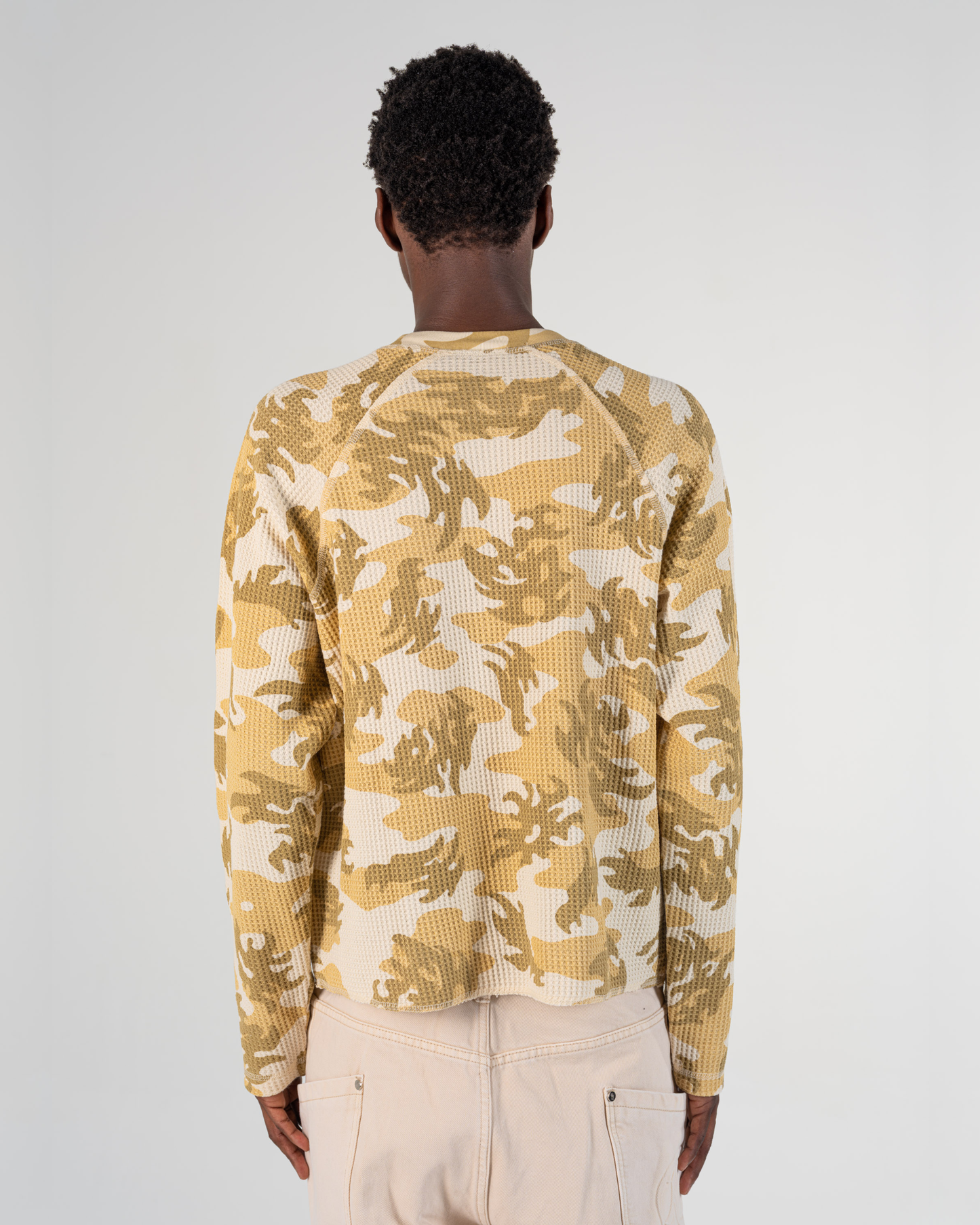 LONGSLEEVE WAFFLE CAMO [ARANCIONE]
