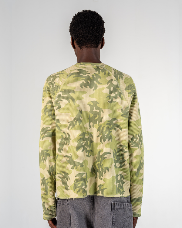 LONGSLEEVE WAFFLE CAMO [GRÜN]