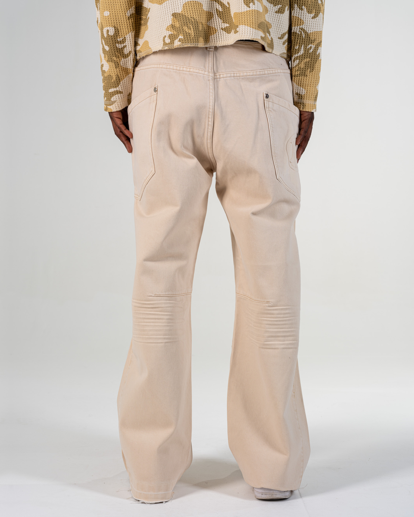 JEAN BAGGY FLARE [BEIGE]