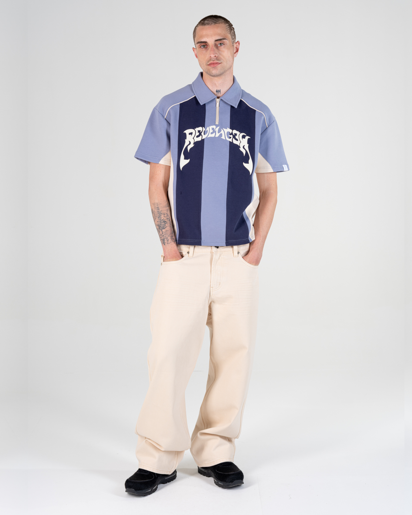 POLO PATCHWORK [BLEU]
