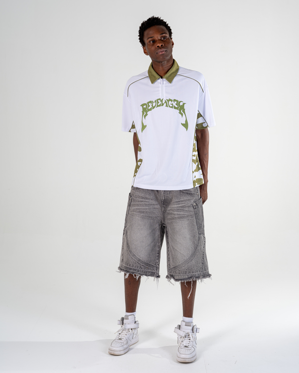 CAMO-STRICKPOLO [GRÜN]