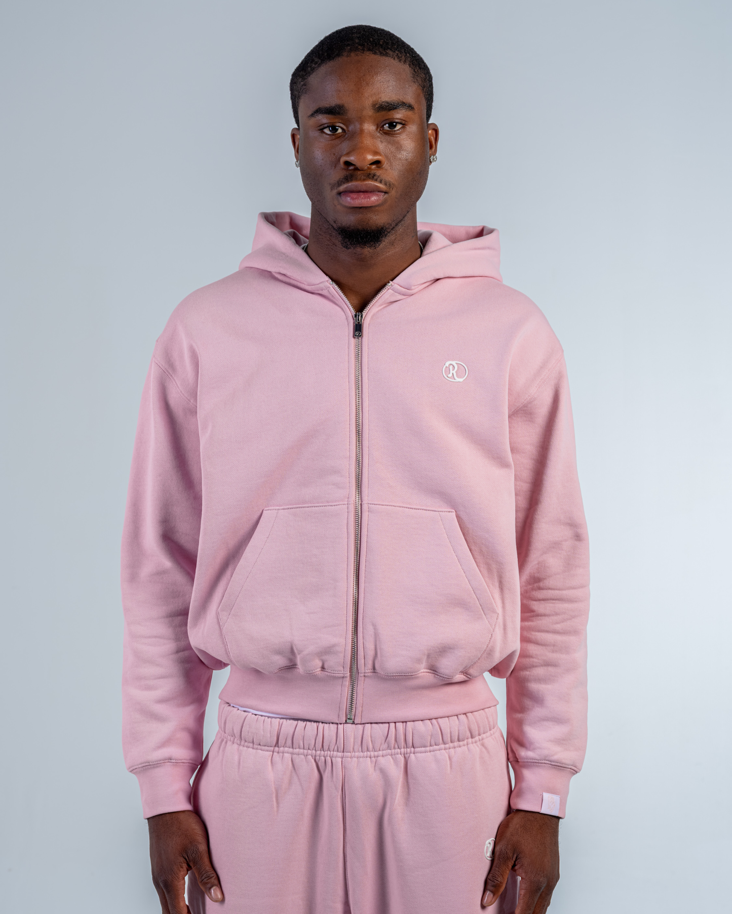 SWEAT ZIPPÉ [BABY PINK]