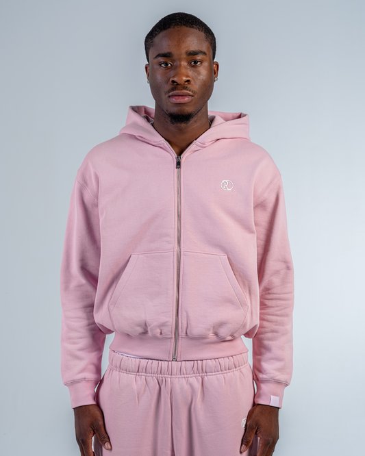 SWEAT ZIPPÉ [BABY PINK]