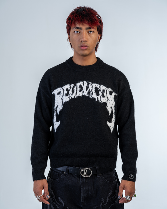 MOHAIR STRASS LOGO [NOIR]