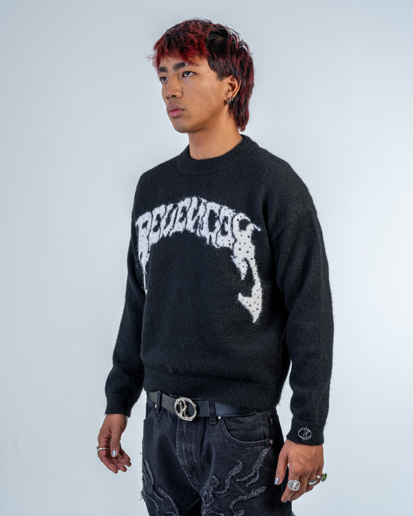 MOHAIR STRASS LOGO [NOIR]