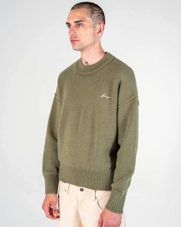 PULL EN MAILLE [OLIVE]