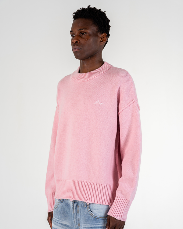 PULL EN MAILLE [ROSE]