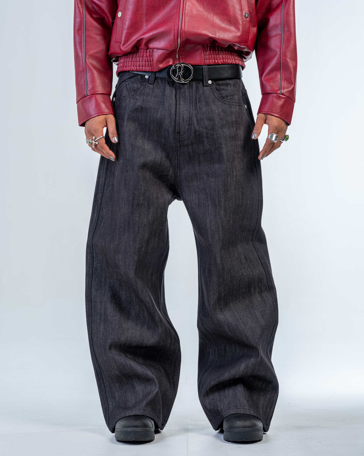 JEAN RAW FLARE BAGGY FIT [NOIR]