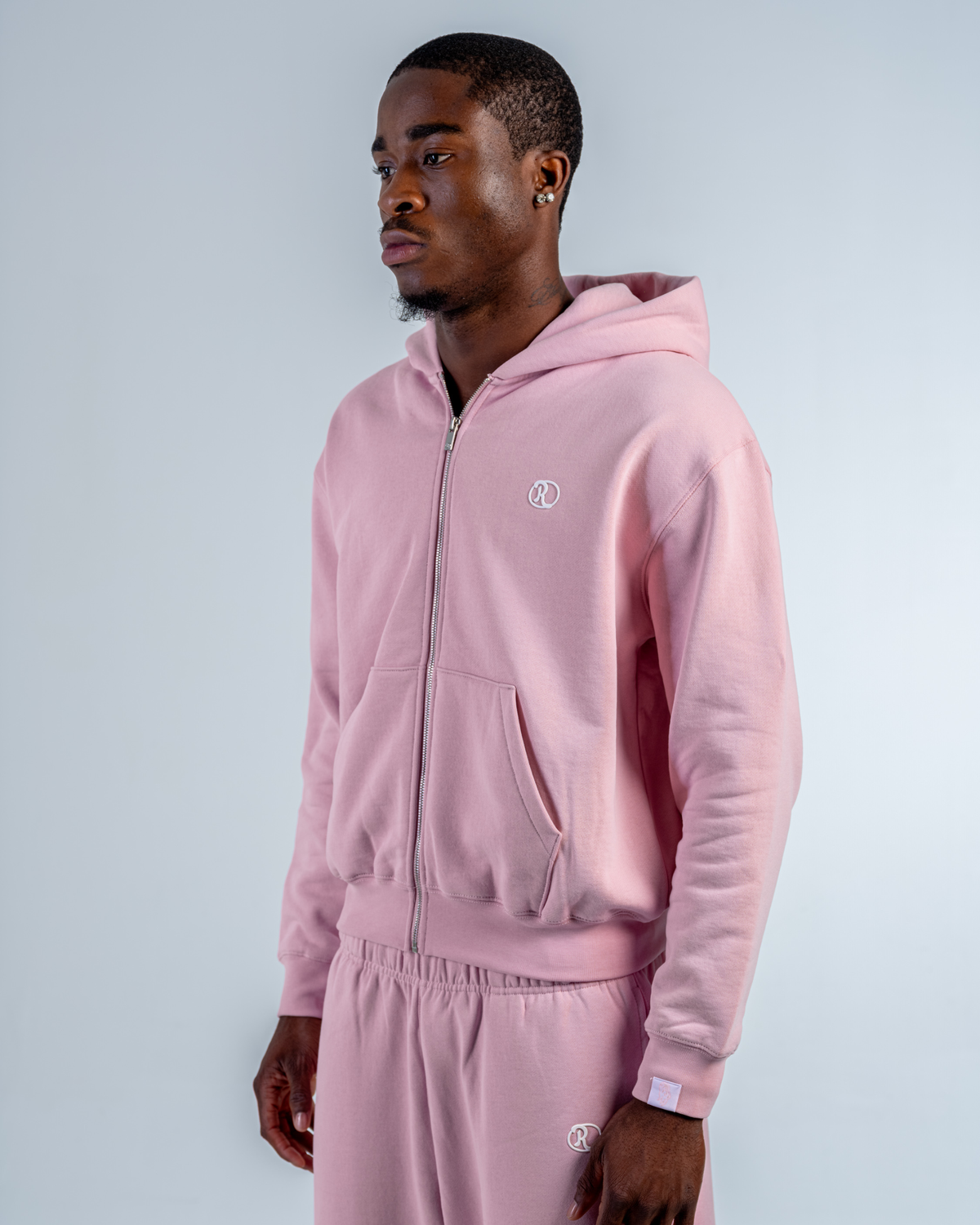 SWEAT ZIPPÉ [BABY PINK]