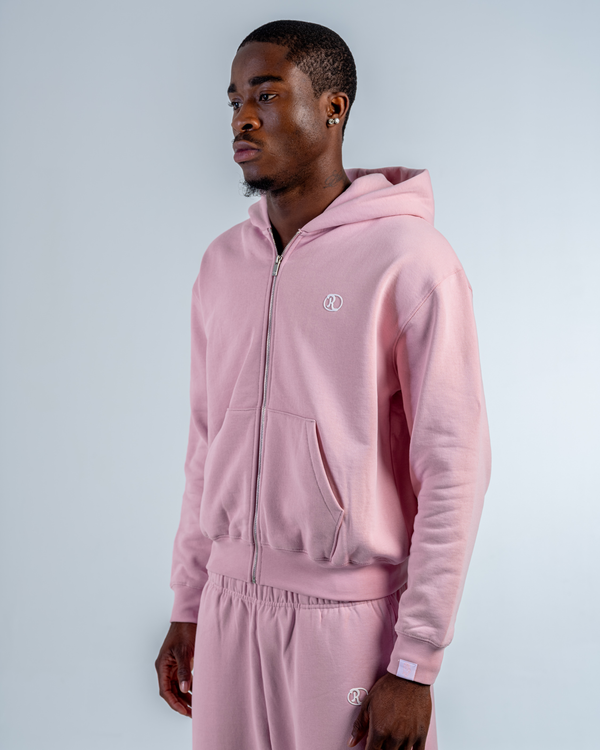 SWEAT ZIPPÉ [BABY PINK]