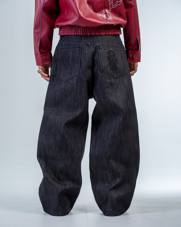 JEAN RAW FLARE BAGGY FIT [NOIR]