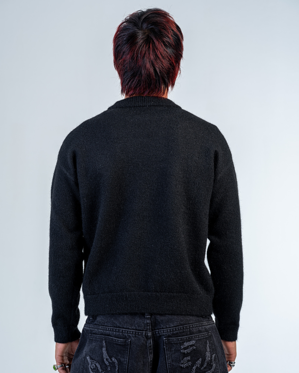 MOHAIR STRASS LOGO [NOIR]