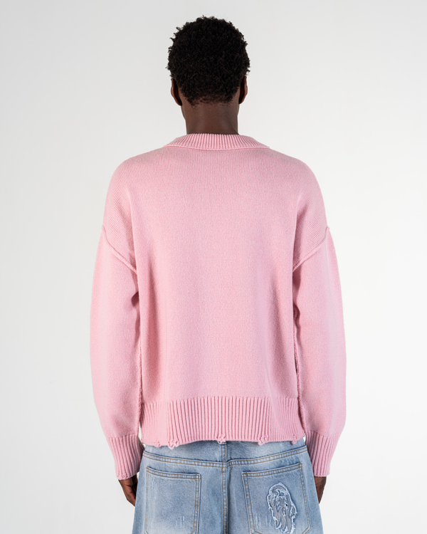 PULL EN MAILLE [ROSE]