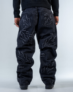 JEAN FLARE FIT ZIPPÉ FLAMES thumbnail