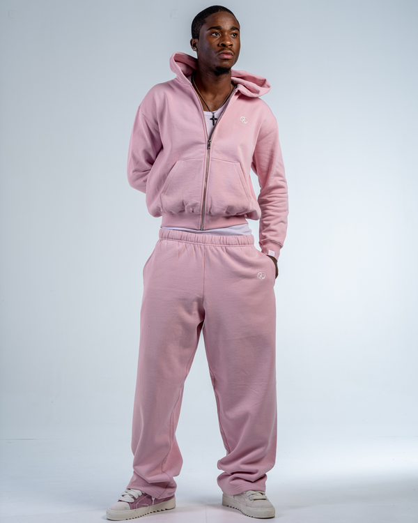 SWEAT ZIPPÉ [BABY PINK]