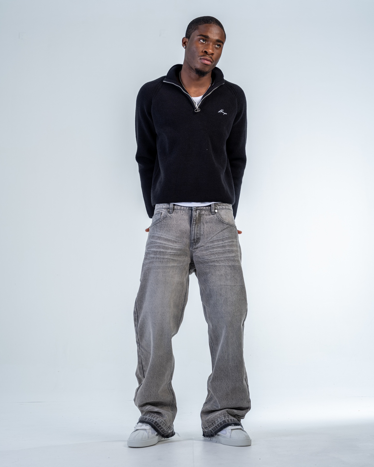 JEAN FLARE FIT [GRIS]