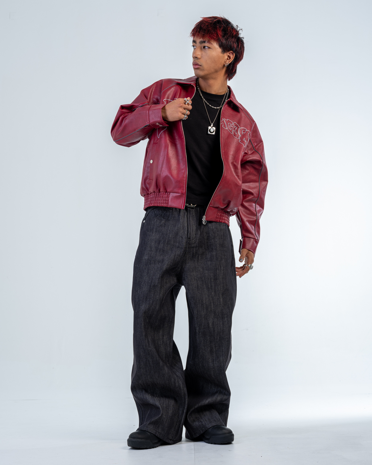 JEAN RAW FLARE BAGGY FIT [NOIR]