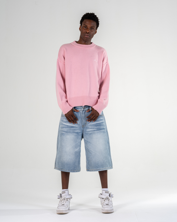PULL EN MAILLE [ROSE]