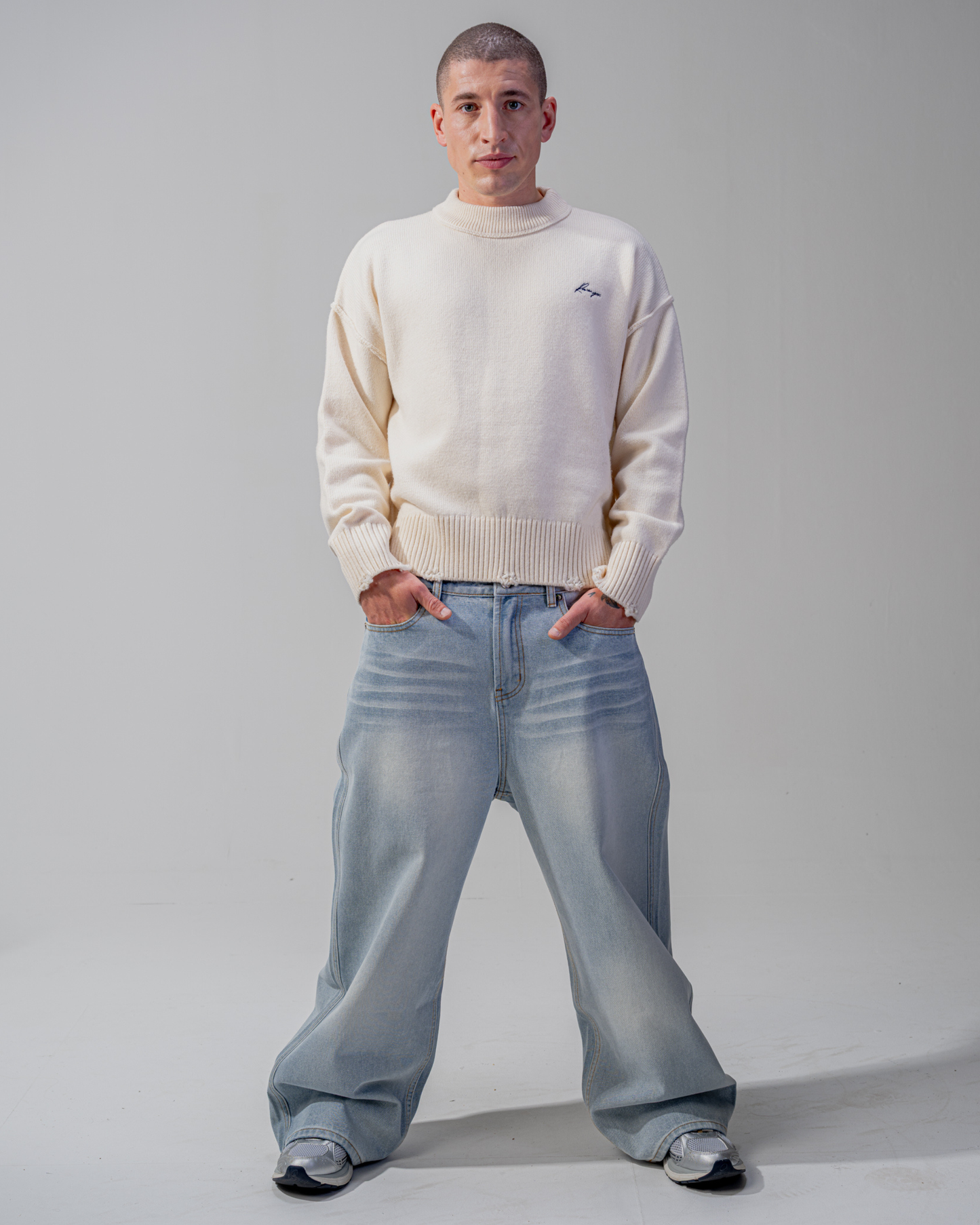 BAGGY FIT JEANS [BLAU]