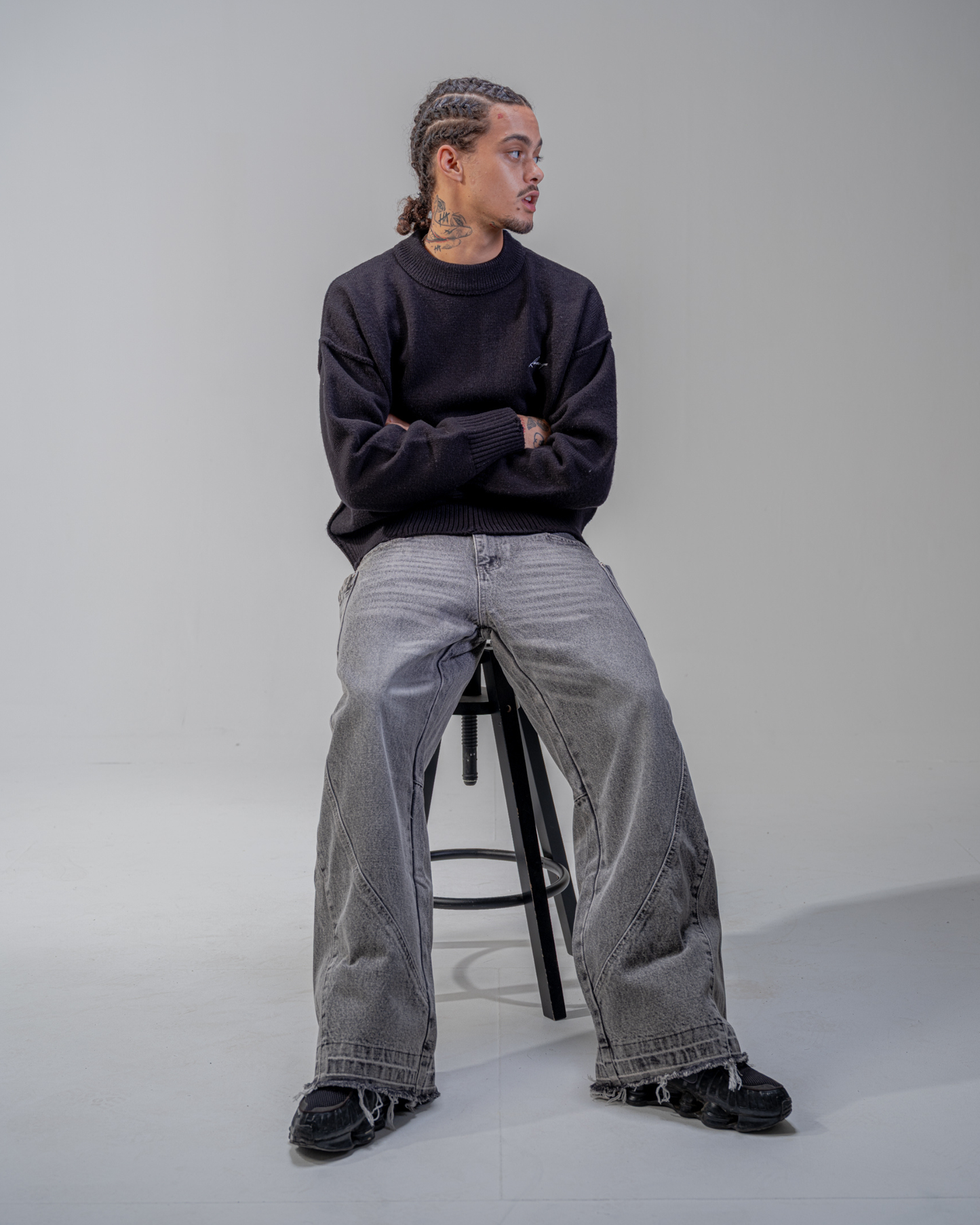 JEAN BAGGY FLARE [GRIS]