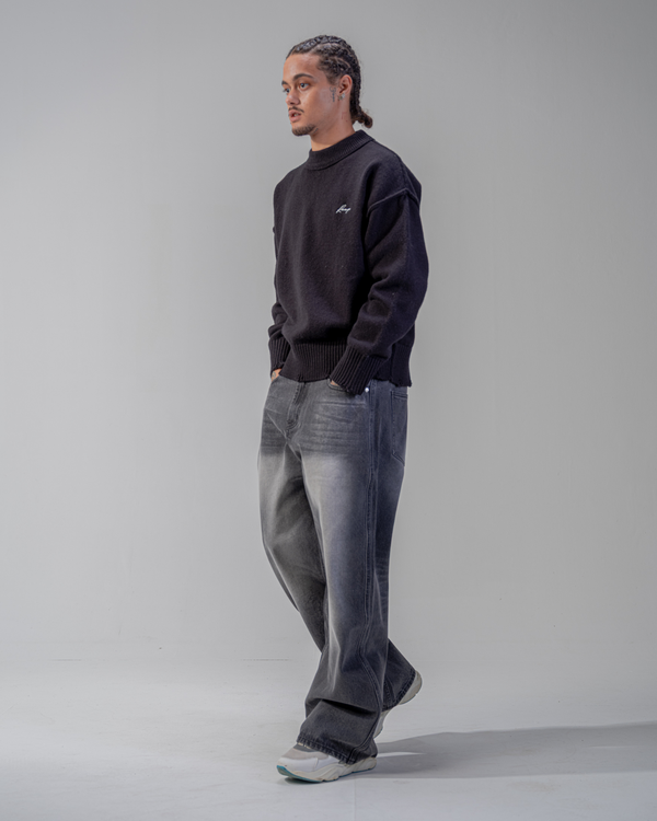 BAGGY FIT JEANS [SCHWARZ]
