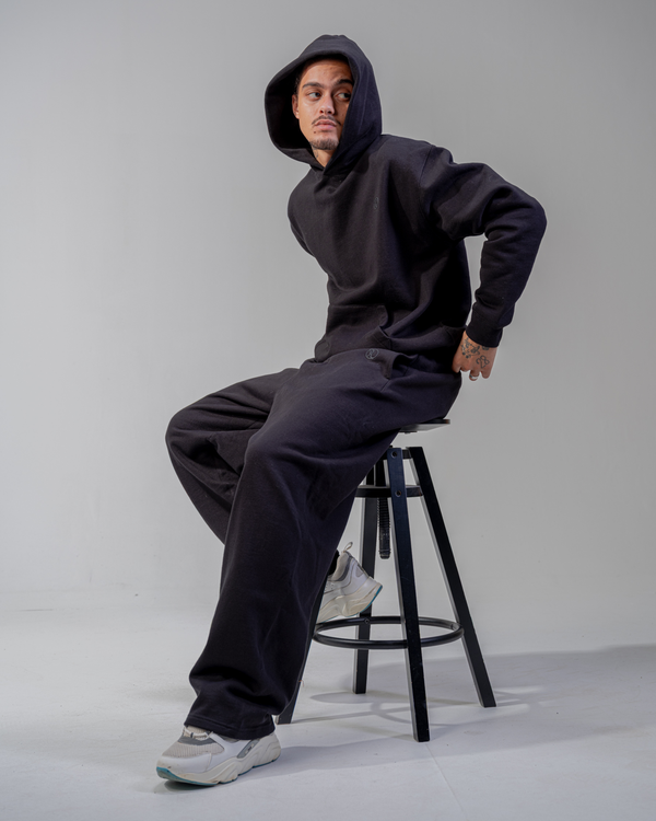KAPUZENPULLOVER [SCHWARZ]