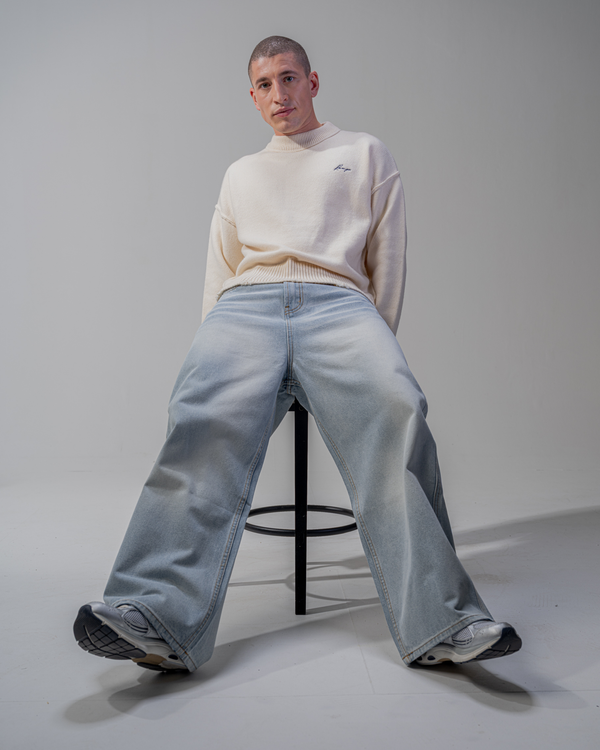 BAGGY FIT JEANS [BLAU]