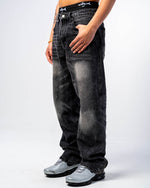 JEANS FLARE FIT CON ZIP [NERO] thumbnail