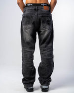 JEANS FLARE FIT CON ZIP [NERO] thumbnail