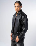 FAUX-LEATHER JACKET [REFLECTIVE] thumbnail
