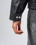 FAUX-LEATHER JACKET [REFLECTIVE] thumbnail