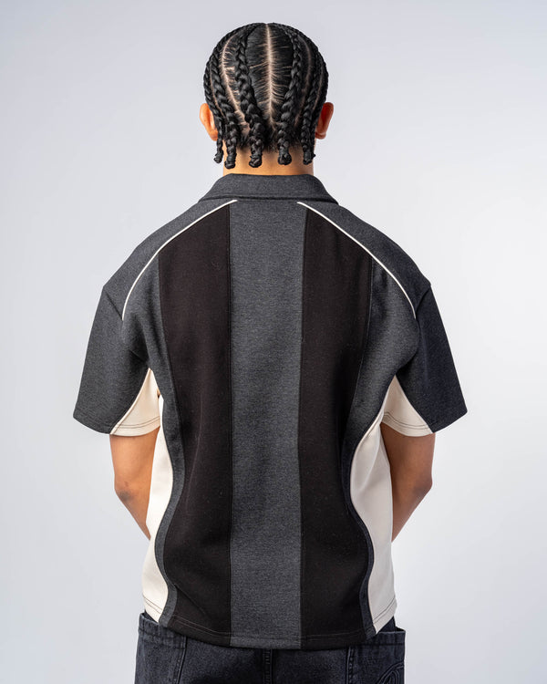 POLO PATCHWORK [NEGRO]