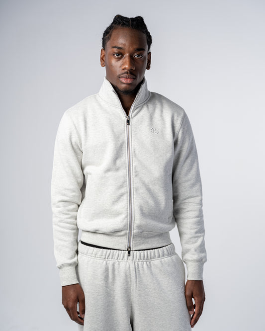 CHAQUETA CON DOBLE CREMALLERA [GRIS]