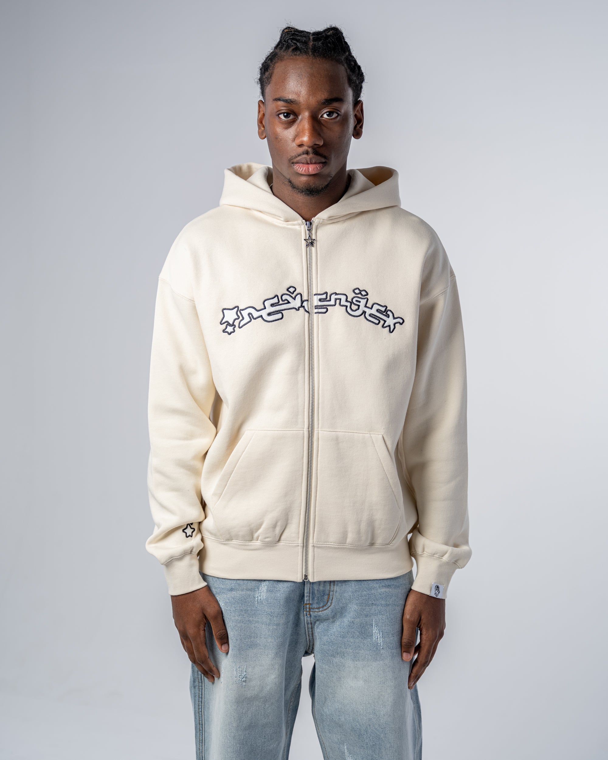 SUDADERA ARABIC CON CREMALLERA [BEIGE]