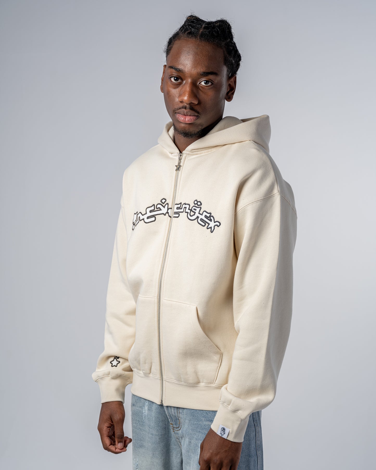 SWEAT ZIP ARABIC [BEIGE]