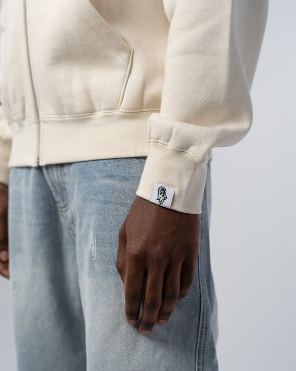 'RVXSTUDIO' ZIP UP [BEIGE]