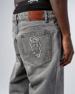 JEAN FLARE FIT ZIPPÉ [GRIS] thumbnail